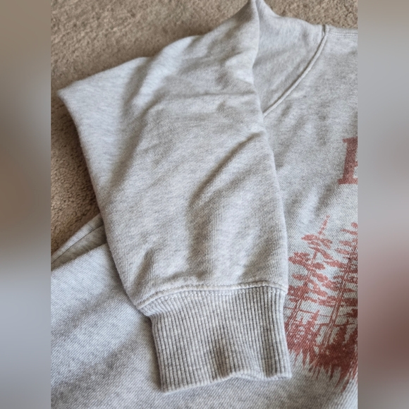 Aerie Alaska Mock Neck Sweatshirt In Gray Color - Picture 6 of 11